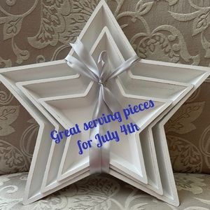 Party Platters or Candle Trays ~Be Creative with these Stars ~ Only 2 Sets